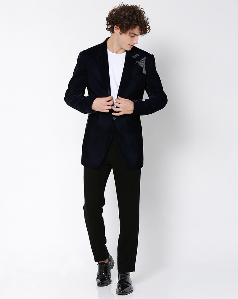 Prussian Velvet Jacket-Blazer 