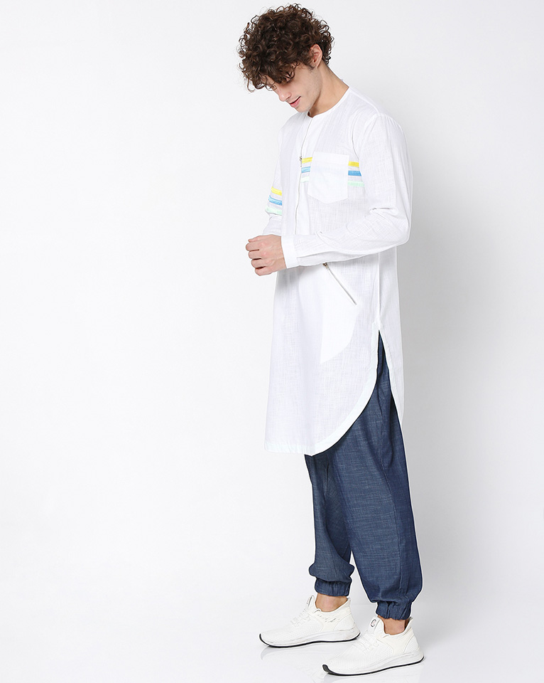 ROUND NECK ZIPPER KURTA 