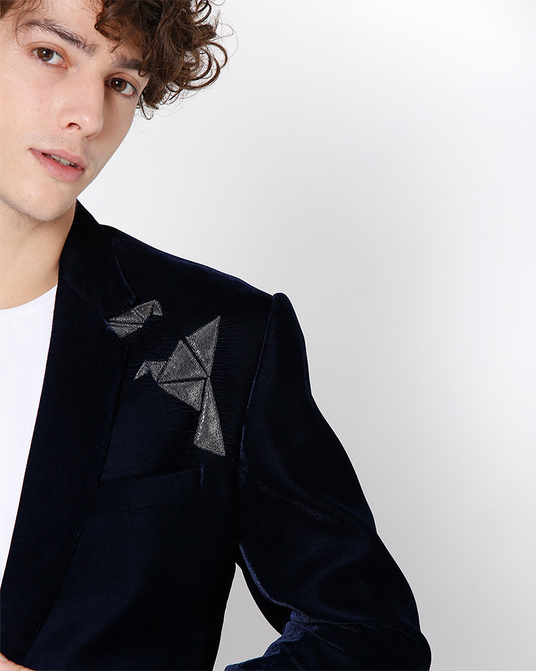 Prussian Velvet Jacket-Blazer 
