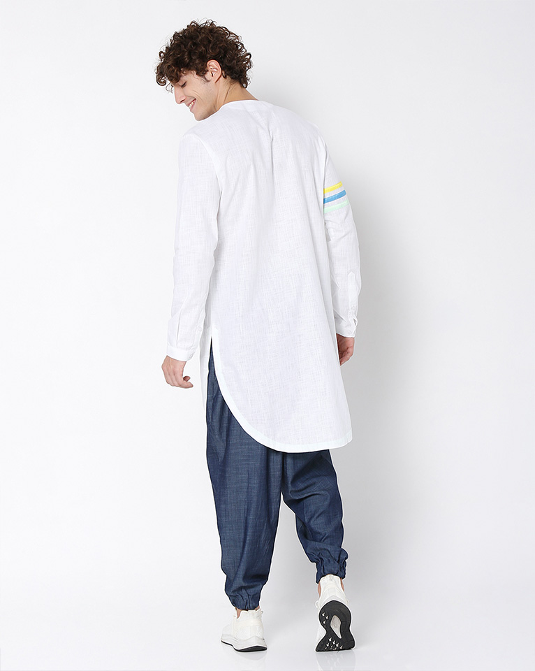 ROUND NECK ZIPPER KURTA 