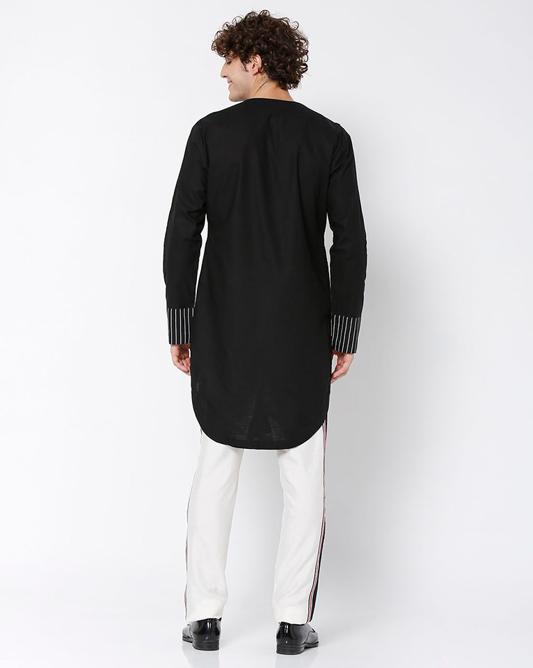 ROUND NECK ZIPPER KURTA 