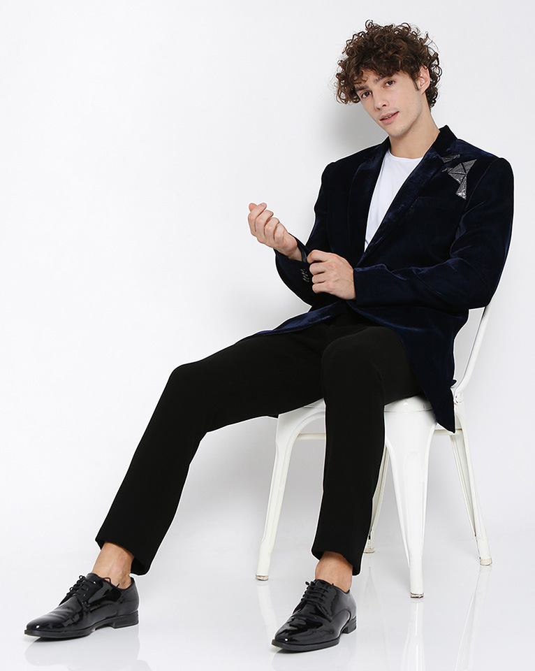 Prussian Velvet Jacket-Blazer 
